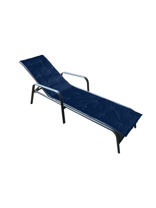 Alcam Αδιάβροχο Μαξιλάρι Ξαπλώστρας με Πλάτη Blue 50x195εκ.
