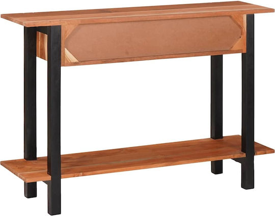 Solid Wood Console Table Coffee L110xW30xH75cm