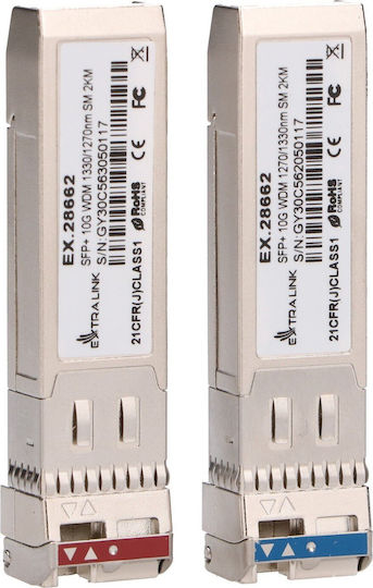 Extralink Transceiver Sfp+ 10Gbps SMF 1τμχ
