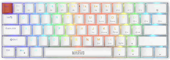 Marvo Saber 61 KG933G Gaming Tastatură Mecanică cu Jixian Red
