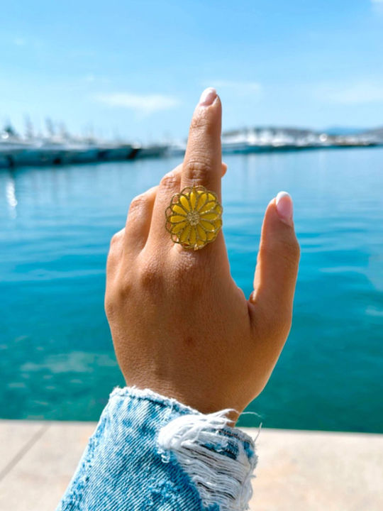 Loua Jewels Γυναικείο Δαχτυλίδι Επιχρυσωμένο