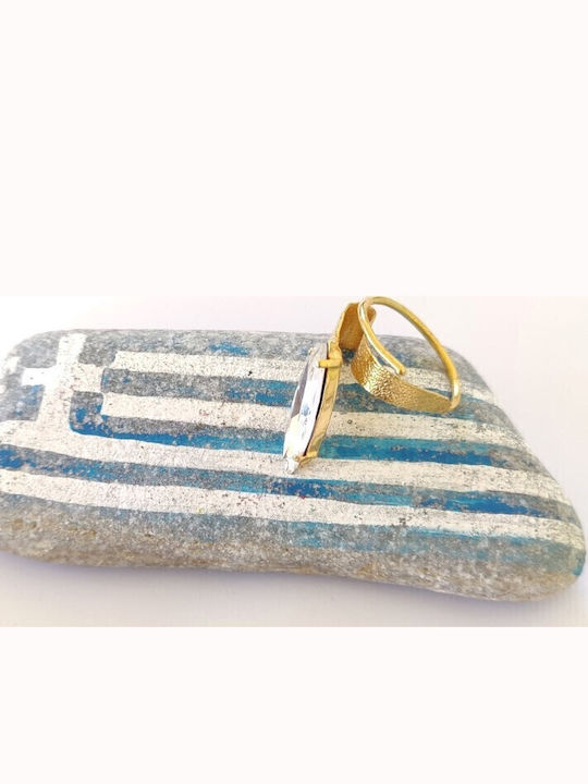Loua Jewels Ring with Stones Gold Plated