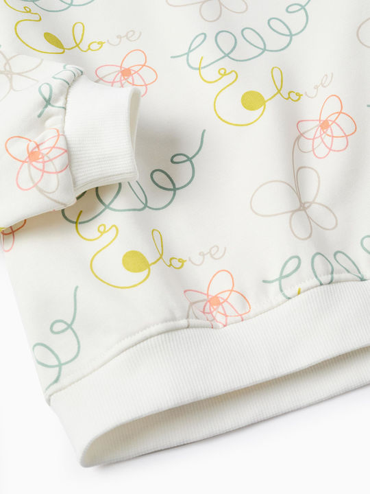 Kinder-Set mit Leggings Winter 2Stück Ecru