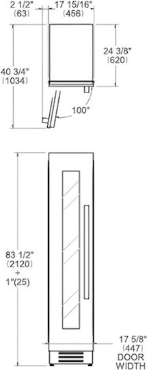 Bertazzoni Weinkühler 52 Flaschen