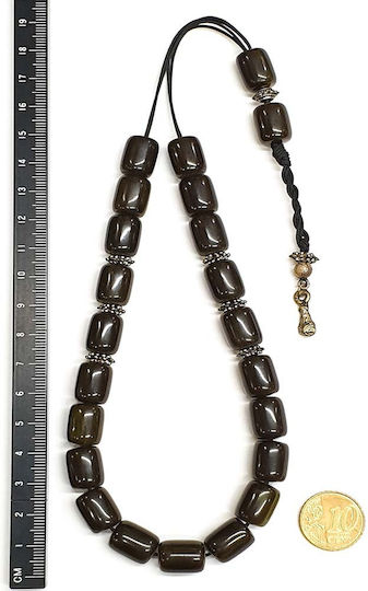 Roloi Komboloi Resin Worry Beads with 21 Beads Green 33cm