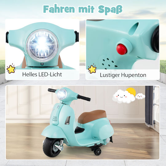 Kids Ride-On Motorbike Licensed Electric 6 Volt Blue for 1.5+ Years
