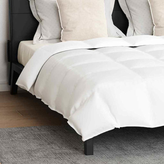 vidaXL Bettdecken-Set Doppelbett 200x220cm White 3Stück