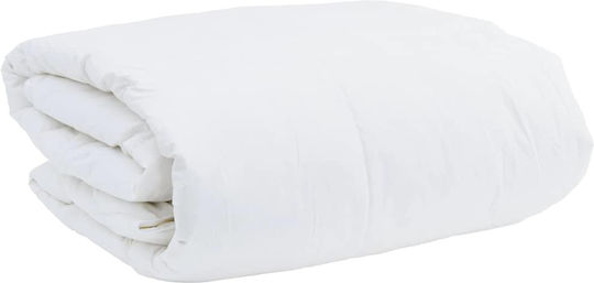 vidaXL Duvet Set Queen Down 240x200cm White 3pcs