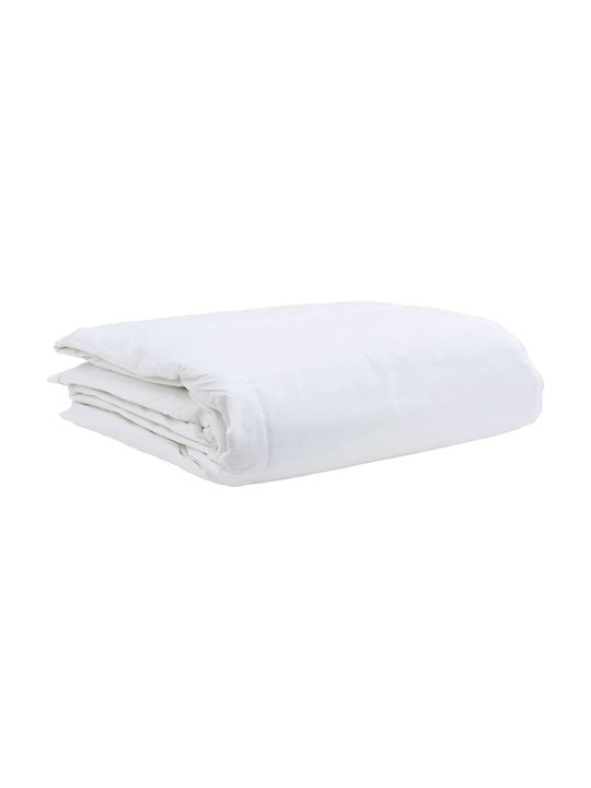 vidaXL Bettdecken-Set Einzelbett Daunen 155x200cm White 2Stück