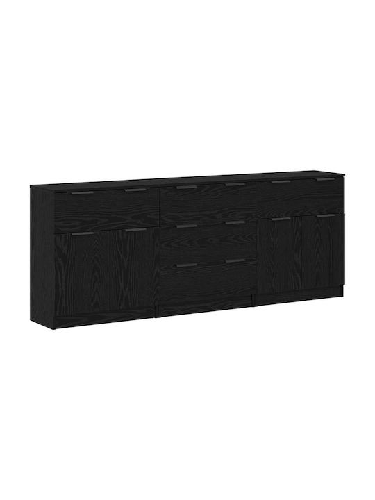 Bufet cu Sertare Black Oak 60x30x70cm