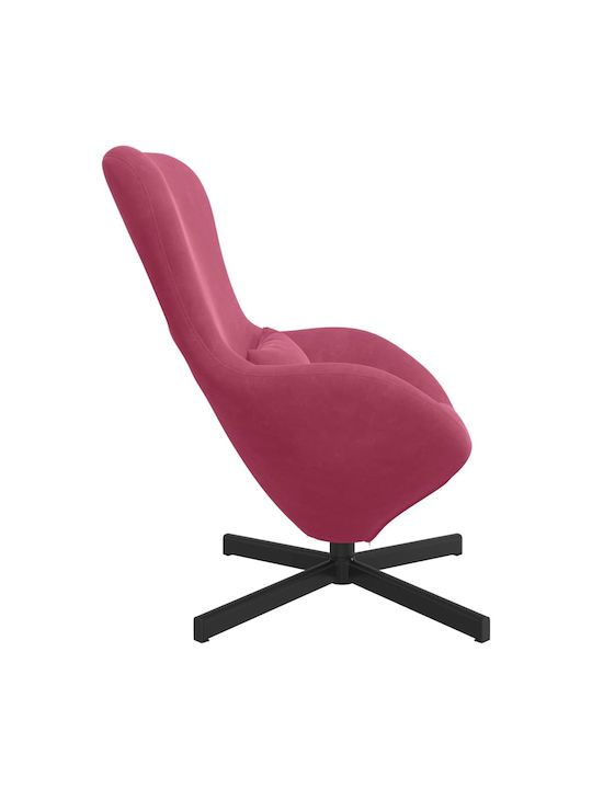 Relaxsessel Friseurwaschbecken Drehbar Samt Wine Red 63x73x90cm