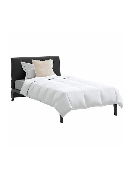 vidaXL Bettdecken-Set Einzelbett Daunen 135x200cm White 2Stück
