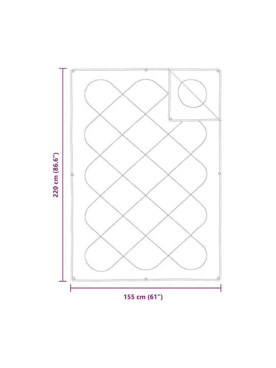 vidaXL Σετ Πάπλωμα Μονό με Γέμιση Microfiber 155x220εκ. Λευκό 2τμχ