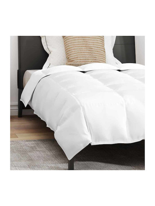 vidaXL Bettdecken-Set Einzelbett Daunen 140x220cm White 2Stück