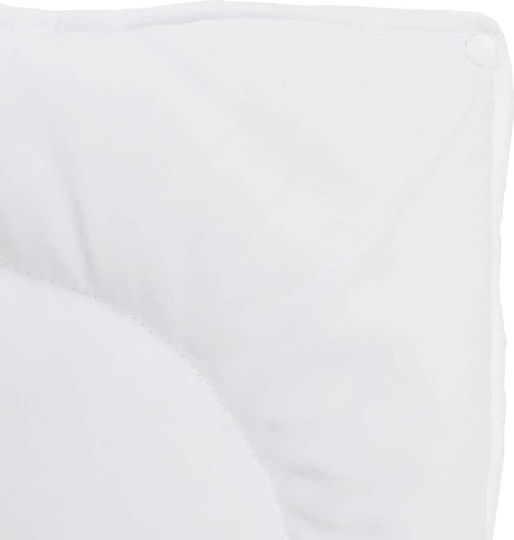 vidaXL Duvet Set Single with Microfiber Filling 135x220cm White 2pcs