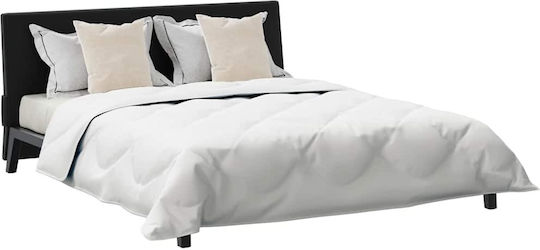 vidaXL Bettdecken-Set Doppelbett mit Microfiber-Füllung 200x200cm White 3Stück