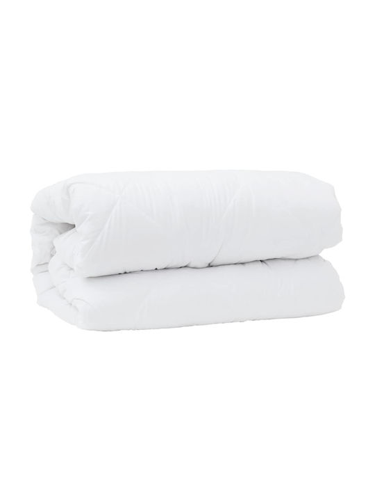 vidaXL Duvet Set Double with Microfiber Filling 200x200cm White 3pcs