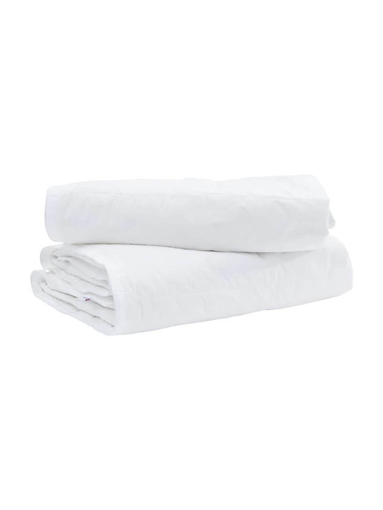 vidaXL Bettdecken-Set Einzelbett Daunen 135x200cm White 2Stück