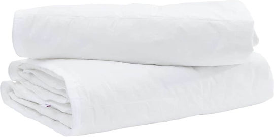 vidaXL Bettdecken-Set Einzelbett Daunen 155x220cm White 2Stück