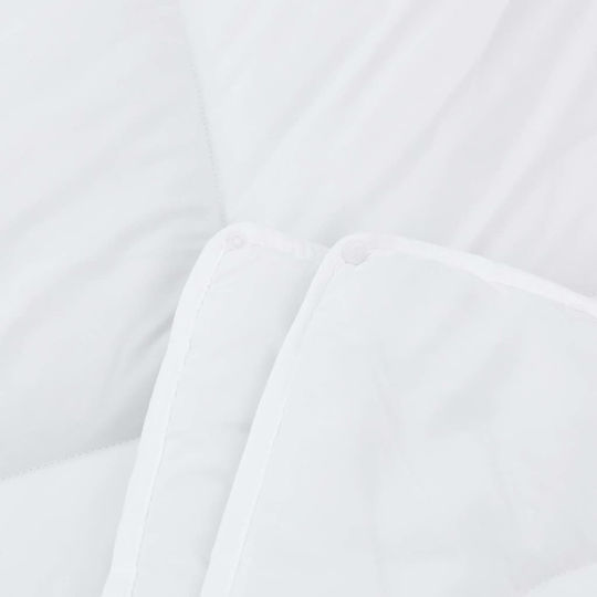 vidaXL Bettdecken-Set Einzelbett mit Microfiber-Füllung 135x200cm White 2Stück