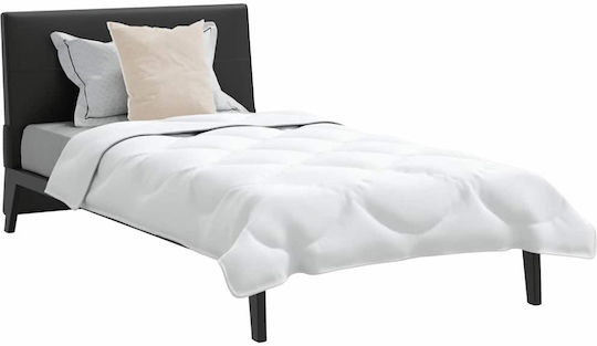 vidaXL Bettdecken-Set Einzelbett mit Microfiber-Füllung 135x200cm White 2Stück