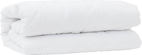 vidaXL Bettdecken-Set Einzelbett mit Microfiber-Füllung 135x220cm White 2Stück
