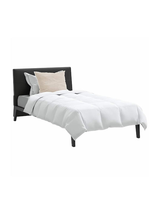 vidaXL Bettdecken-Set Einzelbett Daunen 155x200cm White 2Stück