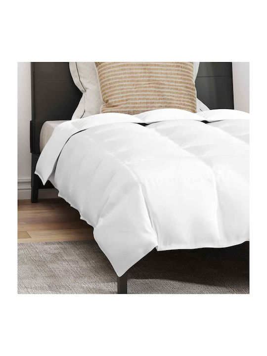 vidaXL Bettdecken-Set Einzelbett Daunen 155x200cm White 2Stück