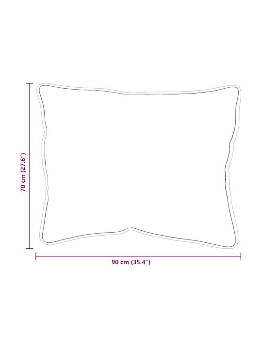 vidaXL Duvet Set Double with Microfiber Filling 200x220cm White 3pcs