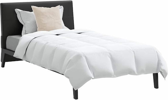 vidaXL Bettdecken-Set Einzelbett 155x200cm White 2Stück