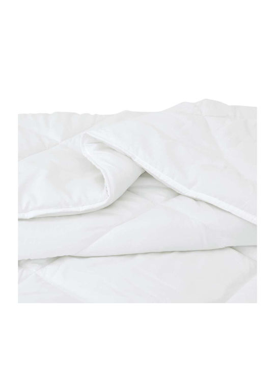 vidaXL Duvet Set Double with Microfiber Filling 200x220cm White 3pcs