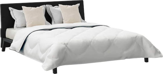 vidaXL Σετ Πάπλωμα Υπέρδιπλο με Γέμιση Microfiber 240x260εκ. Λευκό 3τμχ