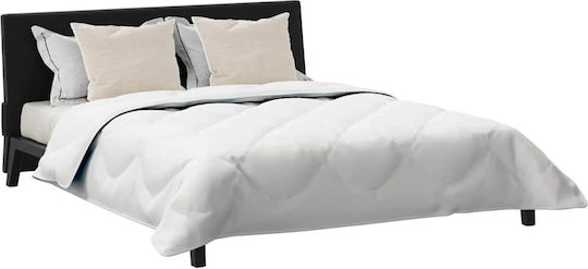vidaXL Bettdecken-Set Doppelbett mit Microfiber-Füllung 200x200cm White 3Stück