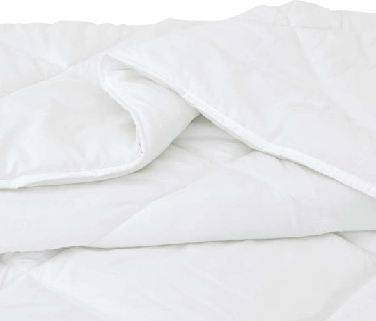 vidaXL Duvet Set Queen with Microfiber Filling 240x220cm White 3pcs