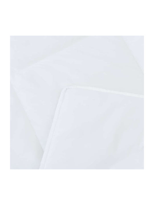 vidaXL Set Pilotă Dublu cu Umplutură Microfiber 200x200cm Alb 3buc