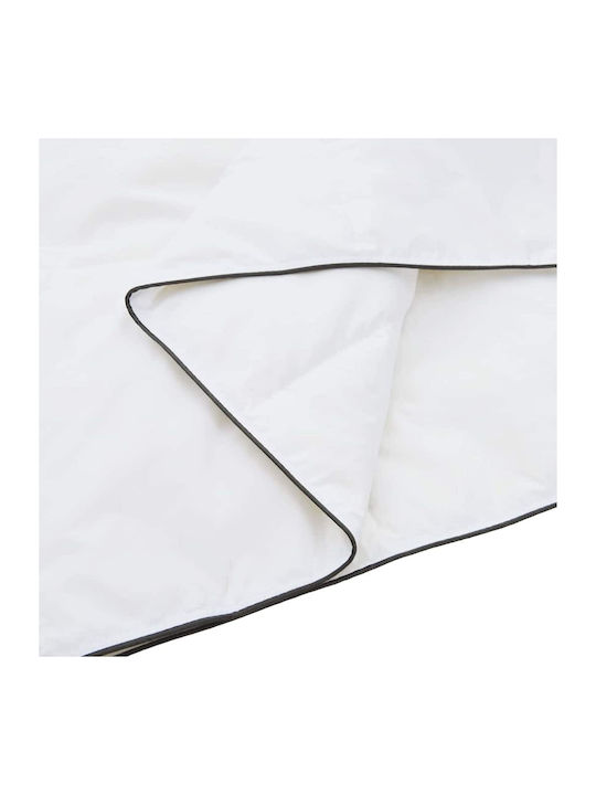 vidaXL Duvet Set Double with Microfiber Filling 200x220cm White 3pcs