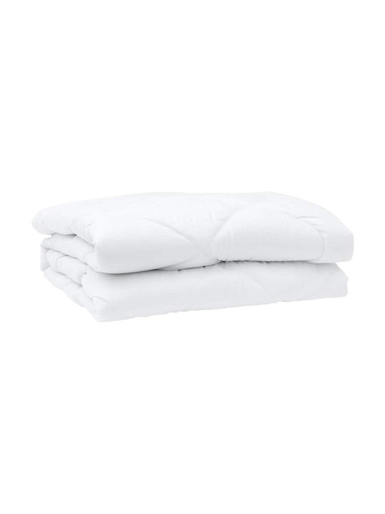 vidaXL Duvet Set Queen with Microfiber Filling 220x260cm White 3pcs