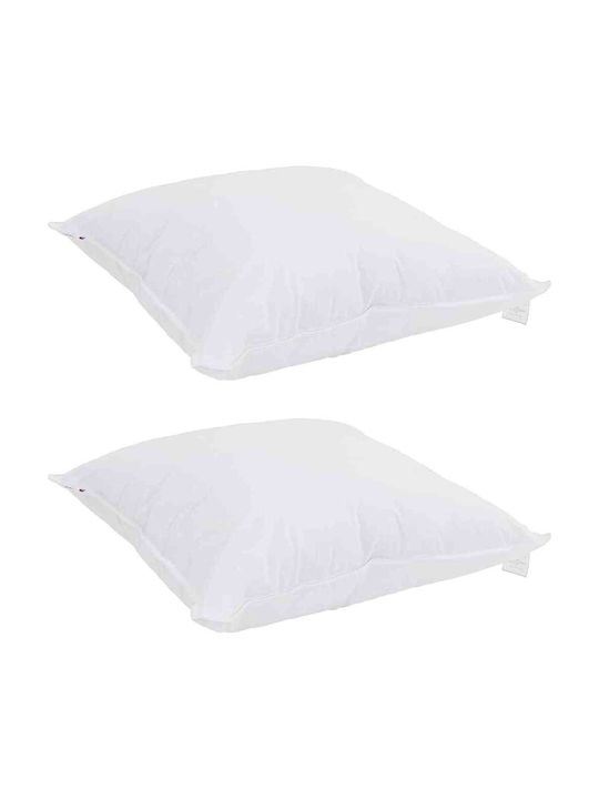 vidaXL Duvet Set Queen with Microfiber Filling 240x200cm White 3pcs