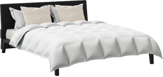 vidaXL Bettdecken-Set Doppelbett mit Microfiber-Füllung 200x220cm White 3Stück