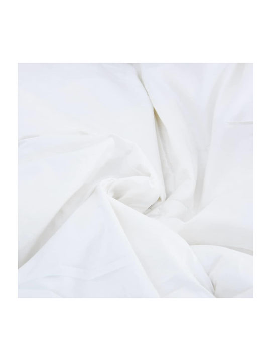 vidaXL Bettdecken-Set Großes Doppelbett mit Microfiber-Füllung 240x200cm White 3Stück