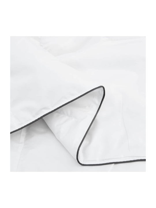 vidaXL Bettdecken-Set Großes Doppelbett mit Microfiber-Füllung 220x260cm White 3Stück