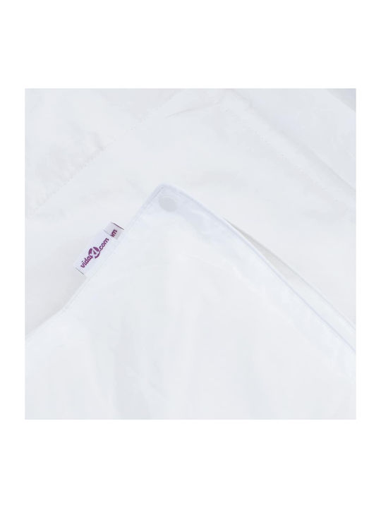 vidaXL Bettdecken-Set Doppelbett mit Microfiber-Füllung 200x220cm White 3Stück