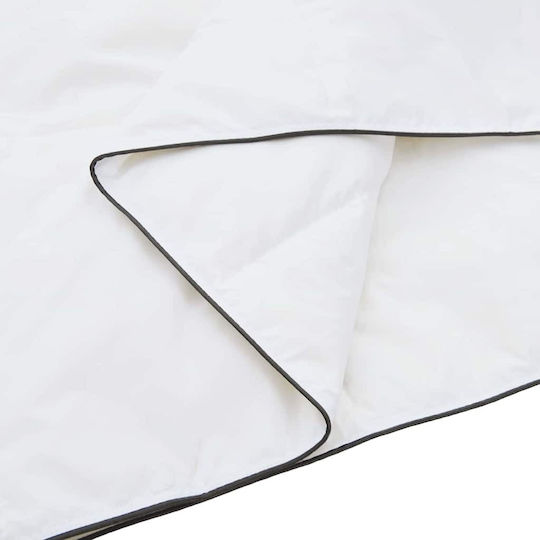 vidaXL Bettdecken-Set Doppelbett mit Microfiber-Füllung 200x240cm White 3Stück