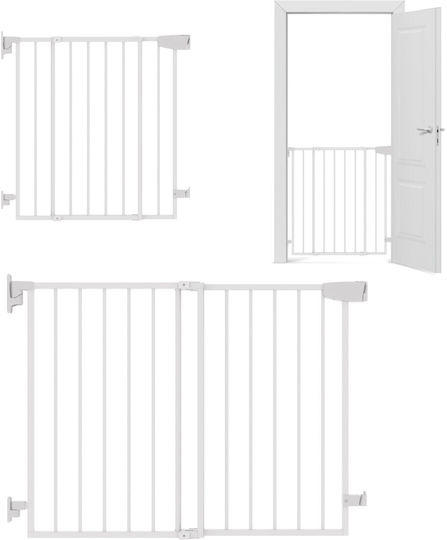 Tulano Ușa pentru Câini din Metal de Culoare Maro 108 x 70cm