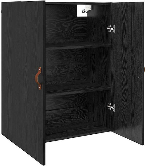 vidaXL Bathroom Cabinet L69.5xW34xH90cm Black