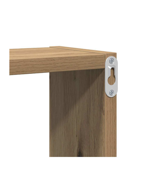 Regal Wand Würfel Artisan Oak 96x12x64cm