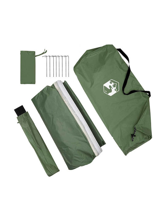 vidaXL Cort Terasă Verde x2.4m