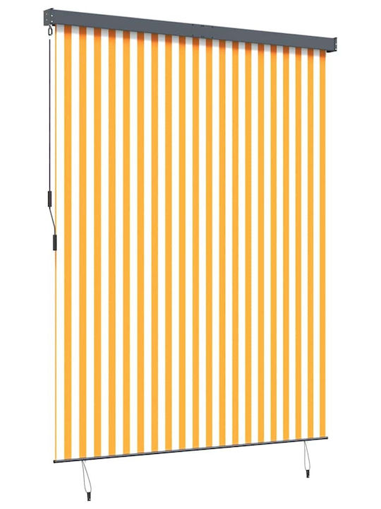 vidaXL Seitenrolloschatten Terrasse Weiß 2.2x2.5m