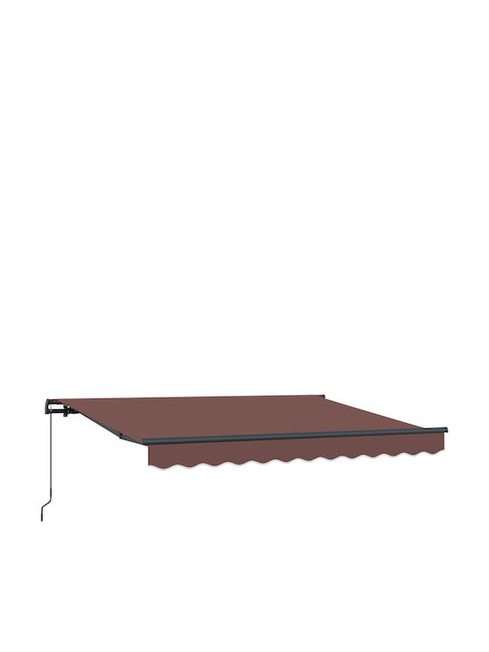 vidaXL Terrace Wall Tent Brown 3.5x2cm