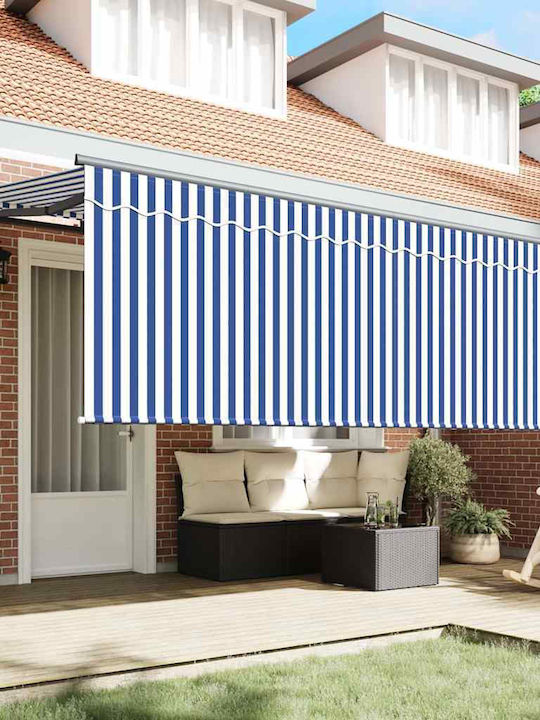 vidaXL Zelt Terrasse mit LEDs Blau 3.5x2m